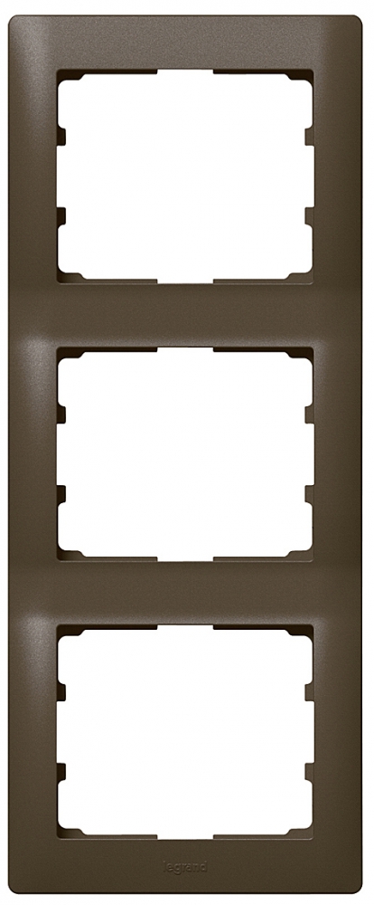 Rahmen 3-fach senkrecht Galea dark bronze