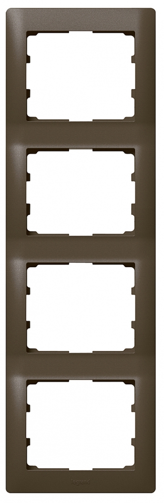 Rahmen 4-fach senkrecht Galea dark bronze