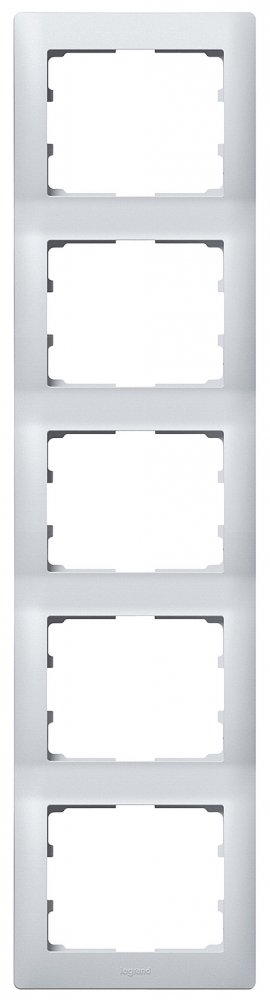 Galea Rahmen 5-fach senkrecht soft aluminium