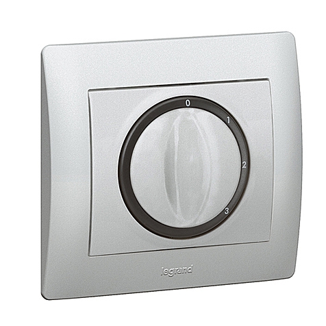 Abdeckung Dreh- u.Zeitschalter Galea soft aluminium