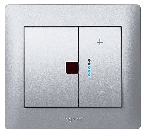 Wippe IOBL Dimmer Funk Galea soft aluminium
