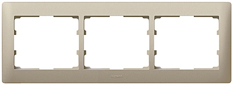 Rahmen 3-fach waagerecht Galea titanium