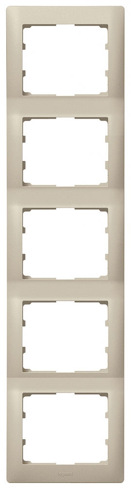 Rahmen 5-fach senkrecht Galea titanium