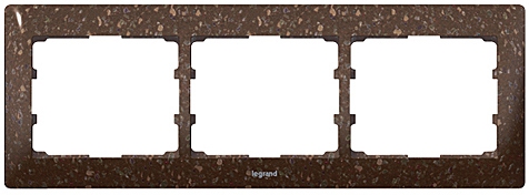 Rahmen 3-fach waagerecht Galea Corian® Cocoa Brown