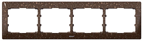 Rahmen 4-fach waagerecht Galea Corian® Cocoa Brown