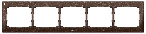 Rahmen 5-fach waagerecht Galea Corian® Cocoa Brown