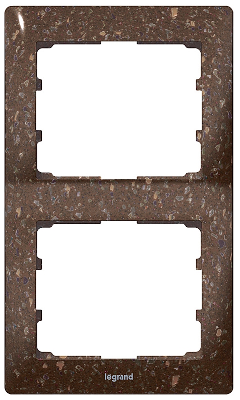 Rahmen 2-fach senkrecht Galea Corian® Cocoa Brown