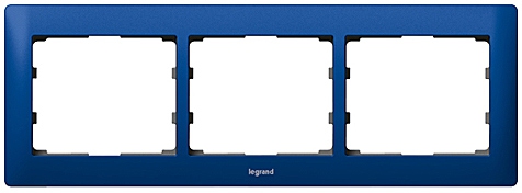 Rahmen 3-fach waagerecht Galea magic blue