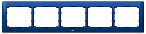 Rahmen 5-fach waagerecht Galea magic blue
