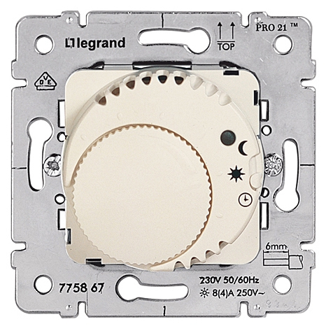 Einsatz Raumthermostat Komfort ultraweiss