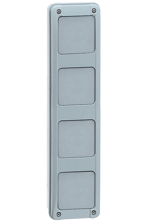 Leergehäuse für 3-reihige Verteiler