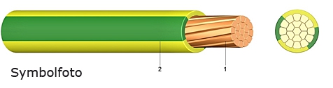 PVC - ADERLEITUNG H07V-R (Ym) 16 GNGE / 50 METER BUND