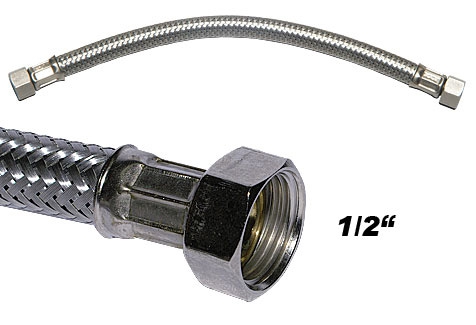 INOX Verbindungsschlauch 1/2 x 1/2 Zoll 50 cm