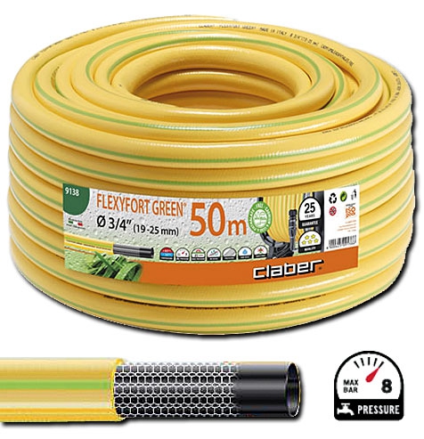 Schlauch FLEXYFORT GREEN® Ø 3/4 Zoll / 50m (19-25 mm) 9138