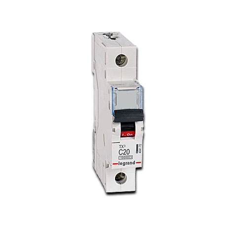 Legrand Leitungsschutzschalter TX3 LS C20 A, 1-polig, 10 kA, 1-modulig 230 V AC / Kennlinie C