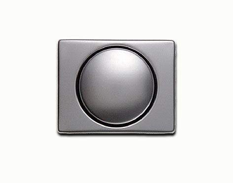 Berker Zentralstück mit Regulierknopf für Drehdimmer Arsys Edelstahl rostfrei