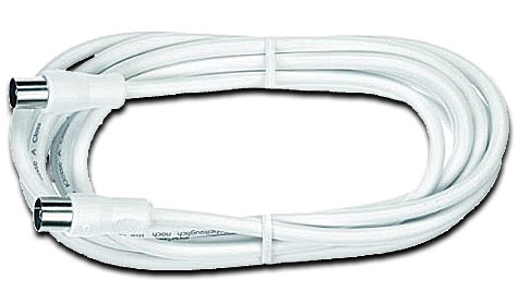 Axing Empfängeranschlusskabel, axialer IEC Stecker und IEC Kupplung, doppelt geschirmt, Länge: 7,50 m (68-08 91 88)