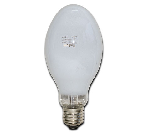 Natriumdampf-Hochdrucklampe RNP-E / 3.500 Lumen / 50W / E27 / 230V / 2.000K / Warmweiß opal