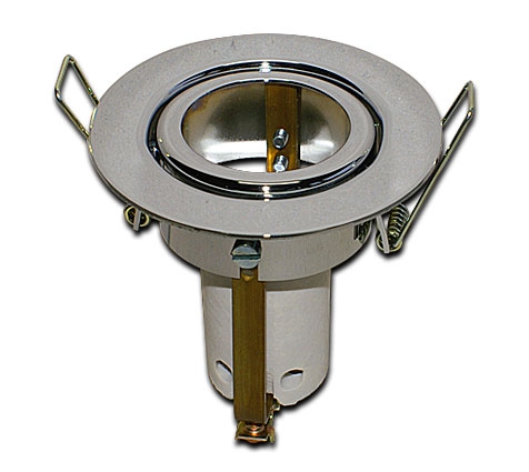 Einbaustrahler Chrom 220V / mit R39 / E14 / 30W / Außen-Ø 85 mm