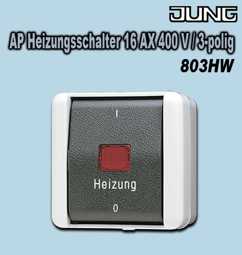AP Heizungsschalter 16 AX 400 V / 3-polig