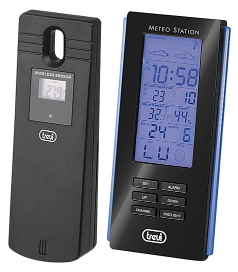 RC Trevi Wetterstation mit externem Sensor & Wecker