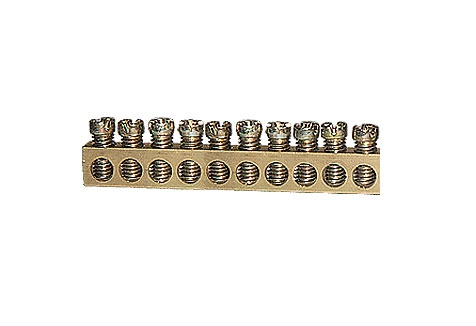 Erdungs-NI-Schiene MKS 9 x 6,5 x 1000 / M5 / 16mm2