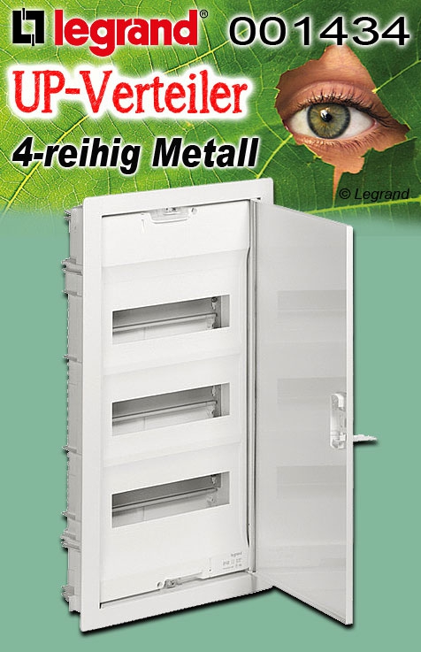 Legrand Unterputz-Verteiler Lexic 4-reihig Metall