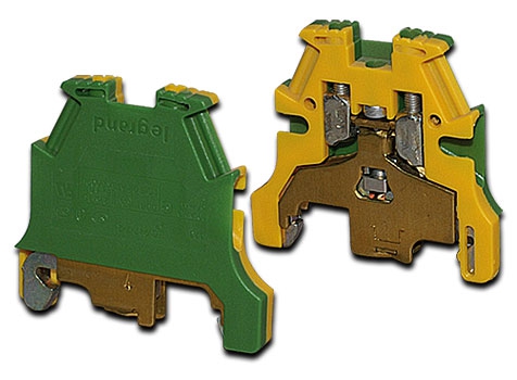 Reihenklemme 4mm2 / grün/gelb
