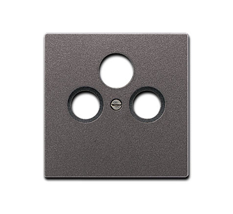 Jung Abdeckung für SAT-TV-Steckdose / Aluminium lackiert