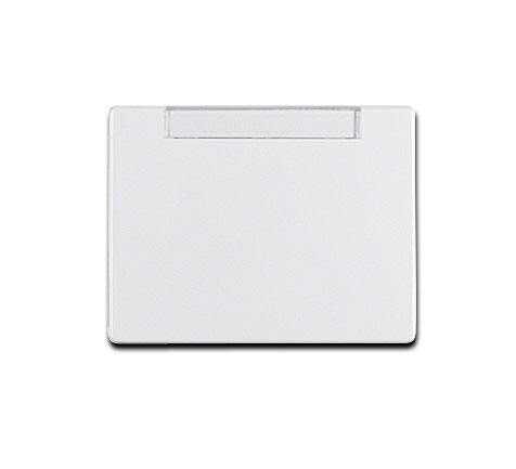 Berker ARSYS Wippe 1-fach mit Beschriftungsfeld / Abdeckung für Schalter, Taster, Dimmer, Jalousie - Polarweiß glänzend