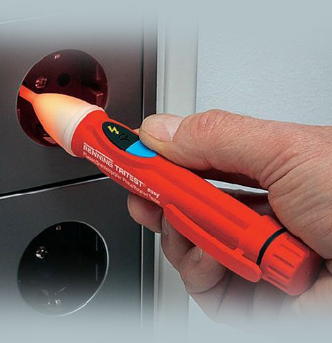 Benning Berührungsloser Phasen- Drehfeldprüfer Tritest Easy mit LED-Anzeige