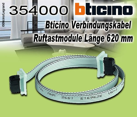 Bticino Verbindungskabel zum Verbinden von Ruftastmodulen in mehrreihigen Türstationen - L 620 mm
