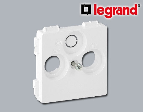Legrand UP TV-R-Sat Abdeckung System Hirschmann Valena Life ultraweiß