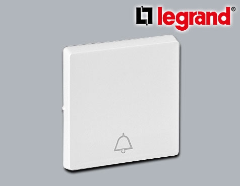 Legrand Valena Life Abdeckung Wechseltaster mit Glockensymbol Ultraweiß glänzend halogenfrei