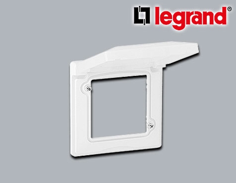 Legrand Valena Life Abdeckung Feuchtraumabdeckung mit Klappdeckel Ultraweiß