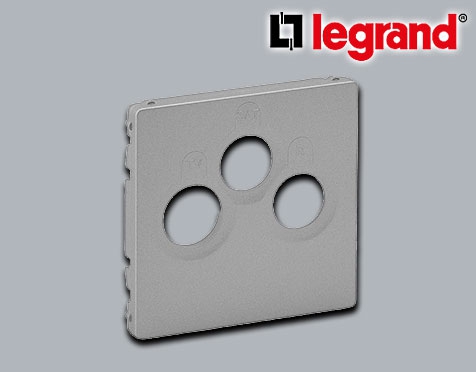 Legrand Valena Life UP Abdeckung TV-R-SAT-Dosen System Legrand Aluminium