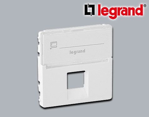 Legrand Valena Life UP Abdeckung RJ45-Datendose 1-fach Kat. 6/6A Ultraweiß