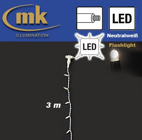 Ersatzstrang weiß zu LED DRAPE LITE® 600 flashing Gummi Lichtervorhang 019-340