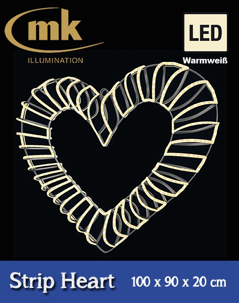 QuickFix Collection LED Strip Heart warmweiß IP67 für den Aussenbereich 230V / ~106W