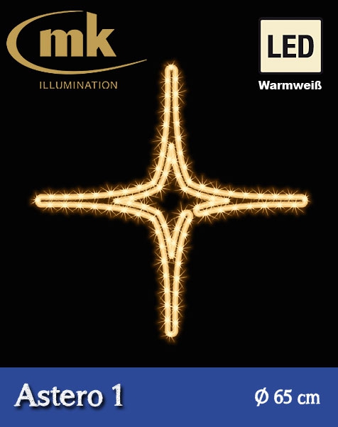 QuickFix Collection LED Astero 1 warmweiß IP67 für den Aussenbereich 230V / ~7W / Ø 65cm