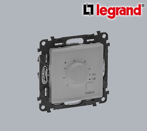 Legrand Valena Life INMATIC Einsatz Fussbodenthermostat elektronisch Aluminium