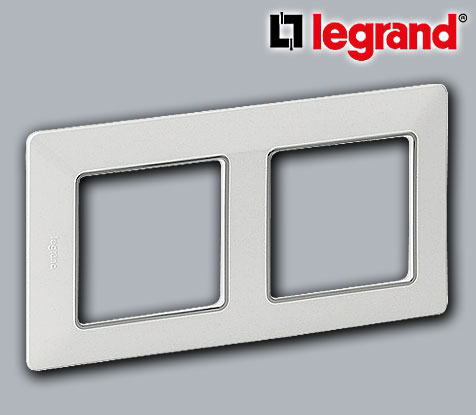 Legrand UP Abdeckrahmen Valena Life 2-fach ultraweiß