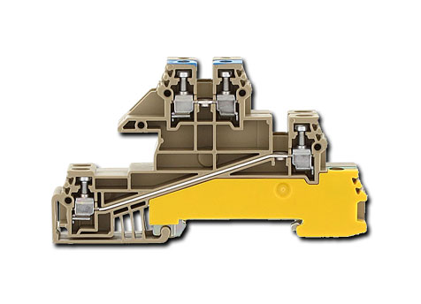 3-Stockklemme 4 mm2 RKL3X / 3xL, 1xN, 1xPE / beige / 2716.2