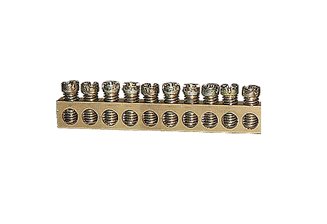 Erdungs-NI-Schiene MKS 8 x 8 x 1000 / M4 / 10mm2