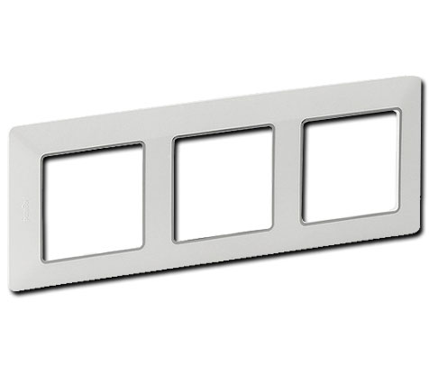 Legrand Valena Life 3-fach Abdeckrahmen ultraweiß/Chrom