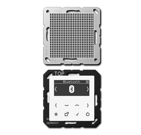 Smart Radio DAB+ Bluetooth Display Set Mono Lautsprecher alpinweiß