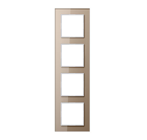Glasrahmen 4-fach / 84 x 297 mm / champagner