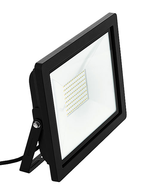 LED Flutlichtstrahler schwarz / ALU IP65 strahlwassergeschützt / 10.500 Lumen / 150W LED / 220V-240V / 4.000K / Neutralweiß / A+