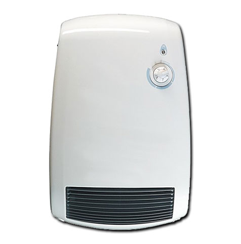 Badezimmerschnellheizer IP24 / 2.000 W / mit Thermostat / Kontrolllampe / Frostschutzstellung