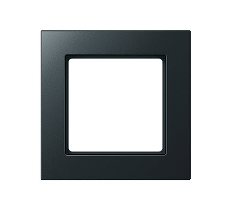 Jung Rahmen bruchsicher 1-fach anthrazit glänzend / 87 x 87 mm